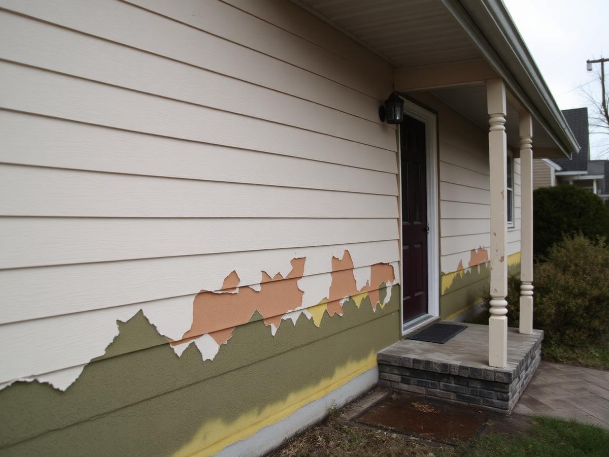Exterior before complete repainting