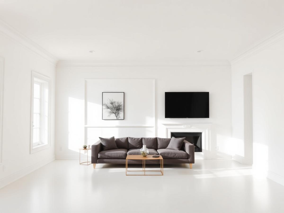 Living Room after interior repainting